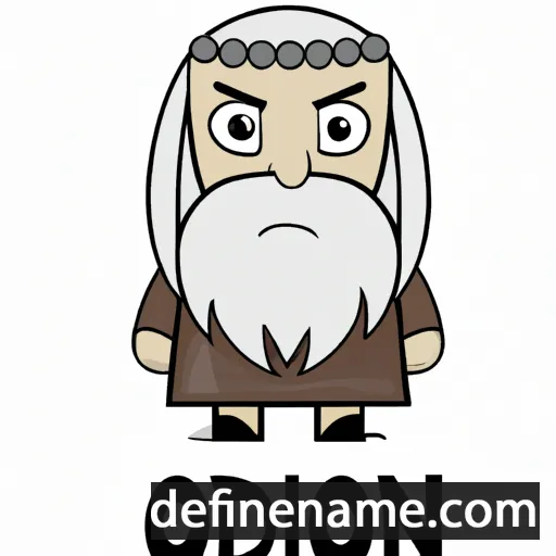 cartoon of the name Odin