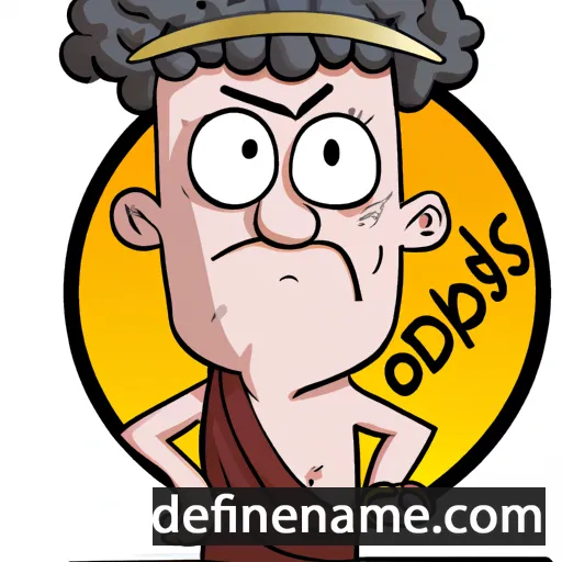 cartoon of the name Oedipus