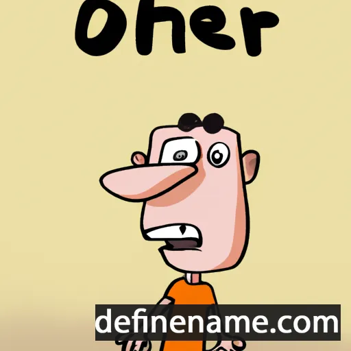 cartoon of the name Ofer