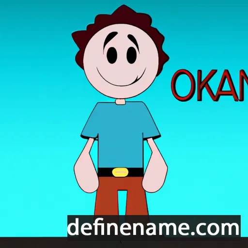 cartoon of the name Okan