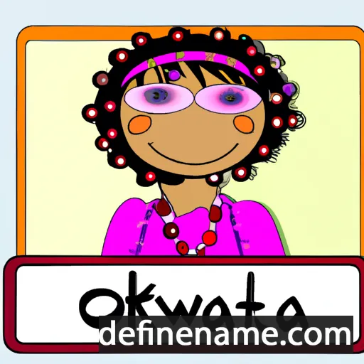 cartoon of the name Oktawia