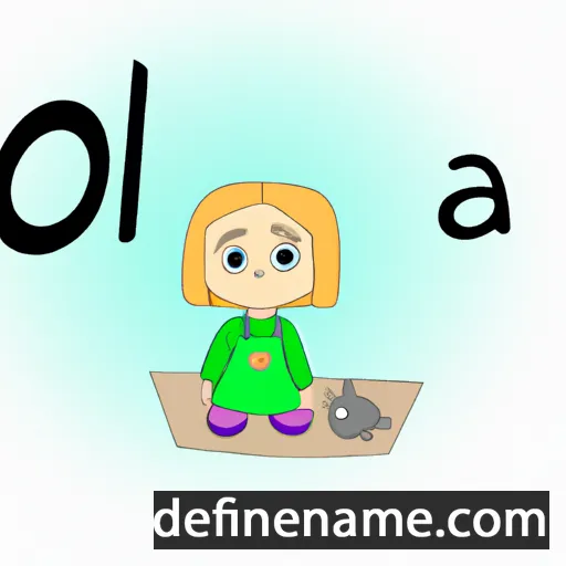 cartoon of the name Ola