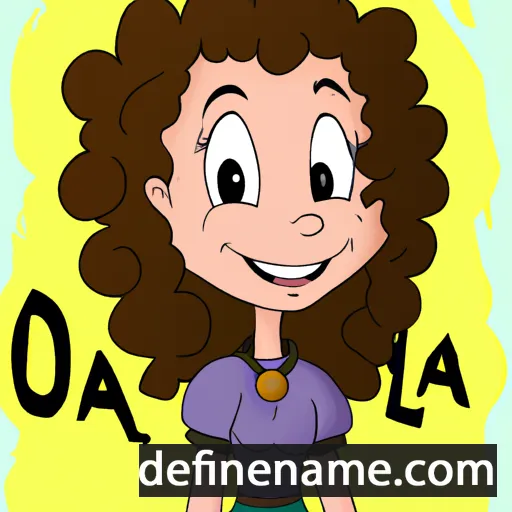 cartoon of the name Olalla