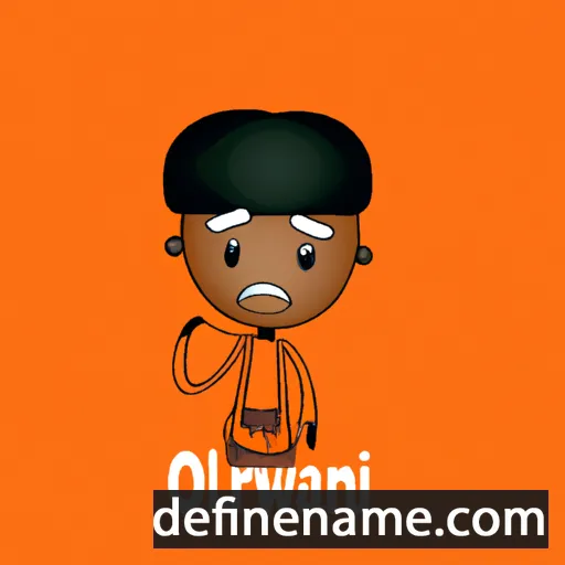 cartoon of the name Olanrewaju