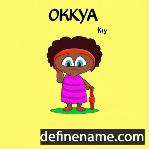 cartoon of the name Olayinka