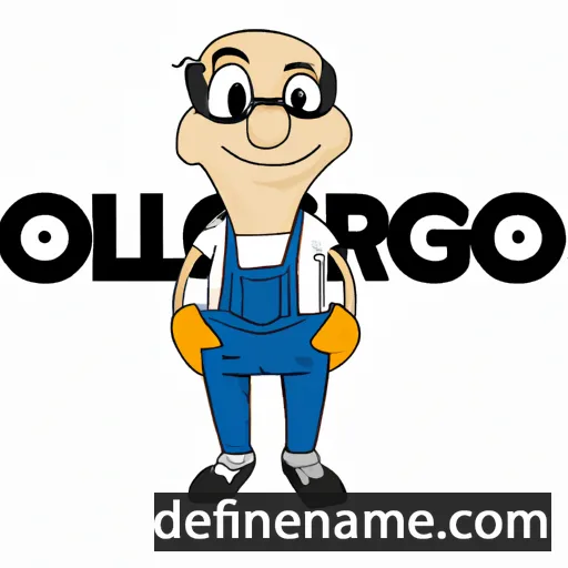 cartoon of the name Olegário