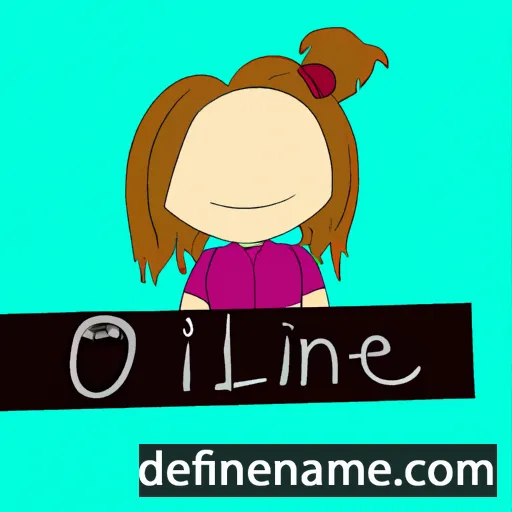 cartoon of the name Oline