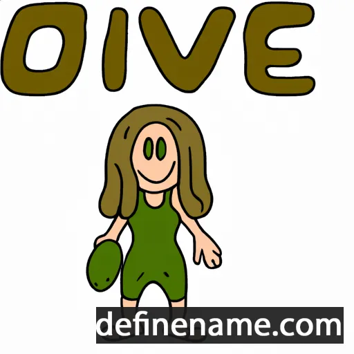 cartoon of the name Olive