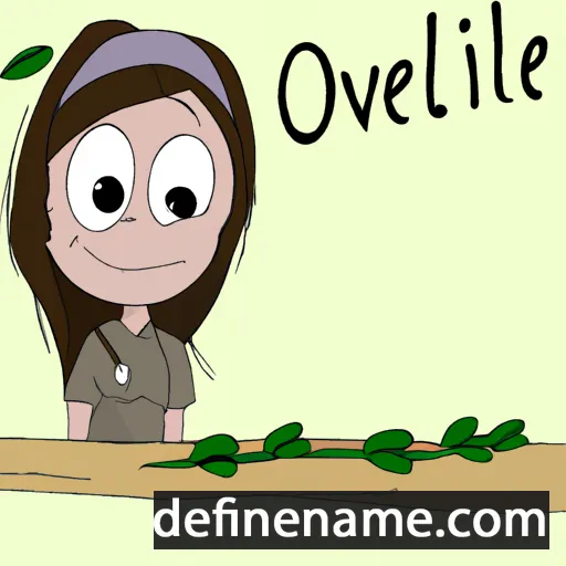 cartoon of the name Olivette