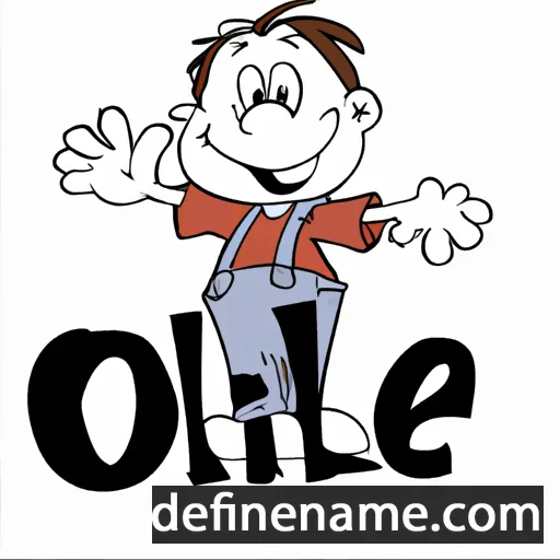 cartoon of the name Ollie