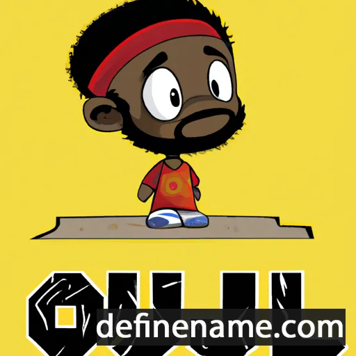 cartoon of the name Olu