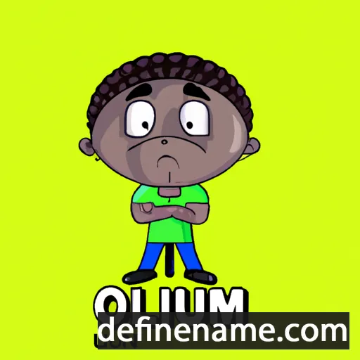 cartoon of the name Olubunmi