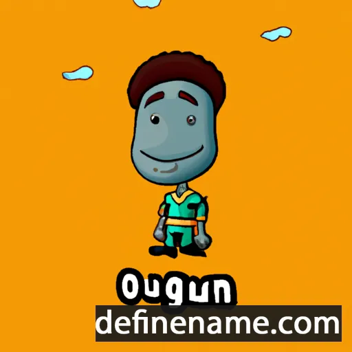 cartoon of the name Olusegun