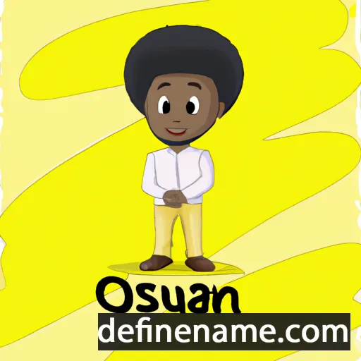 cartoon of the name Oluwaseun