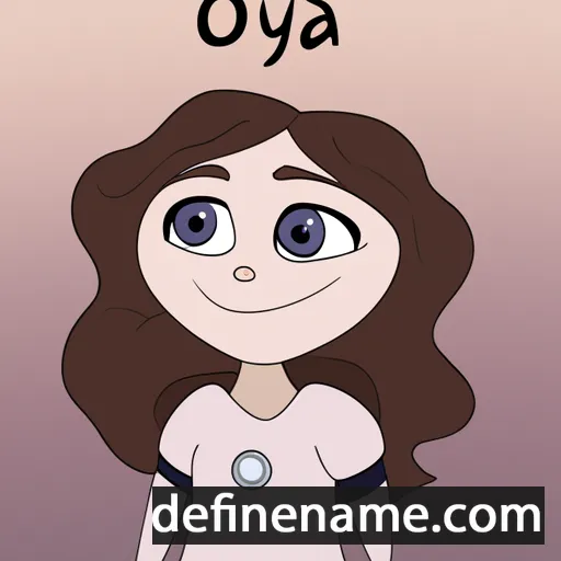 cartoon of the name Olya