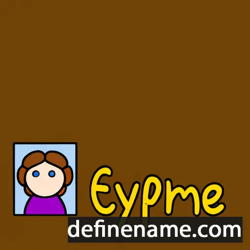 cartoon of the name Olympe