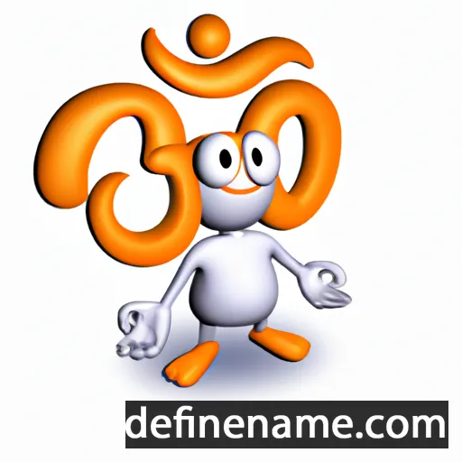 cartoon of the name Om