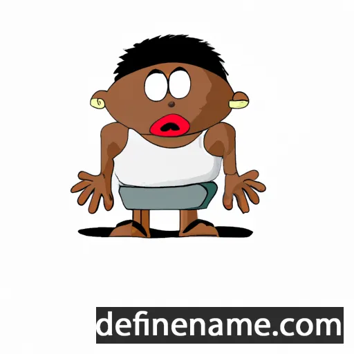 cartoon of the name Omondi