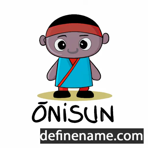 cartoon of the name Onisimu