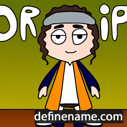 cartoon of the name Ophir