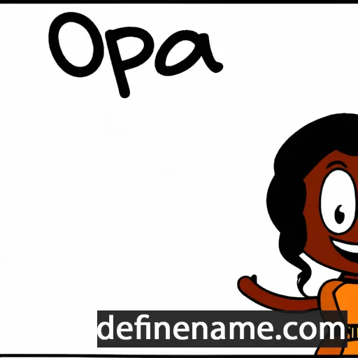 cartoon of the name Orpah