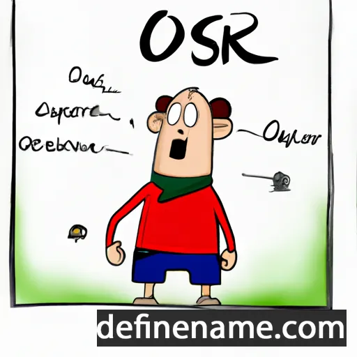 cartoon of the name Oskár