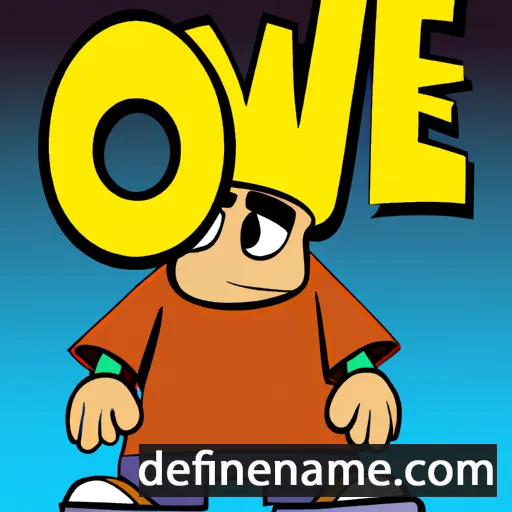 cartoon of the name Owe