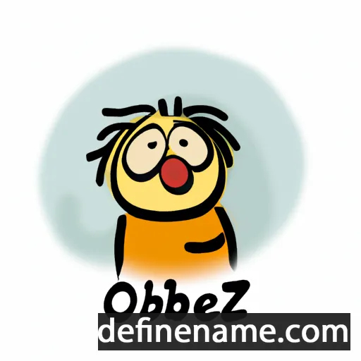 cartoon of the name Ožbej