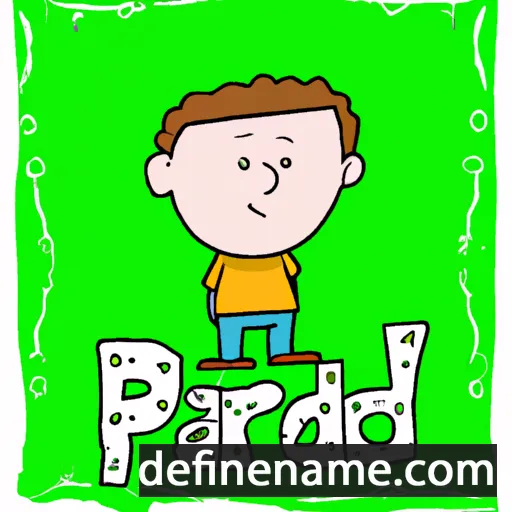 cartoon of the name Pádraic