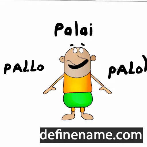 cartoon of the name Pallab