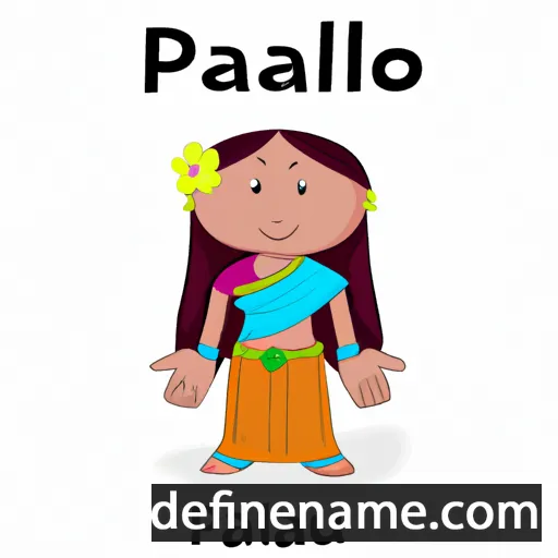 cartoon of the name Pallabi