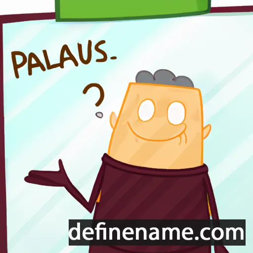 cartoon of the name Pallas