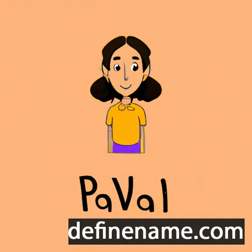 cartoon of the name Pallavi