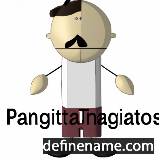 cartoon of the name Panagiotakis