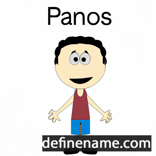 cartoon of the name Panos