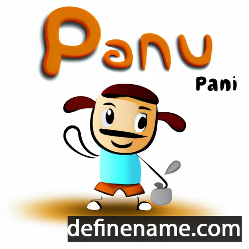 cartoon of the name Panu