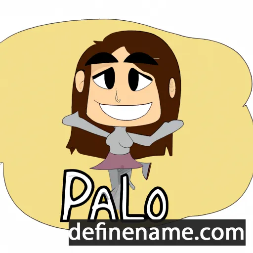 cartoon of the name Paola