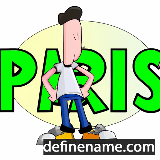 cartoon of the name Paris