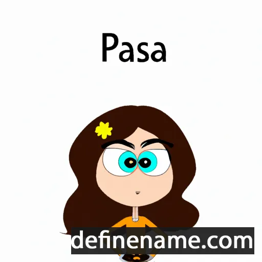 cartoon of the name Parisa