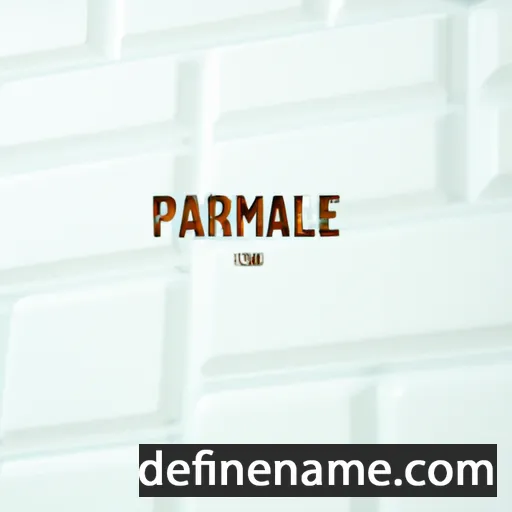 cartoon of the name Parnel