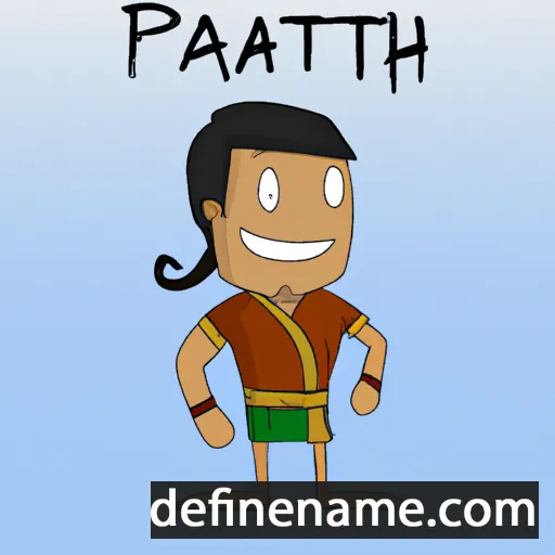 cartoon of the name Partha