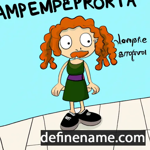 cartoon of the name Parthenope