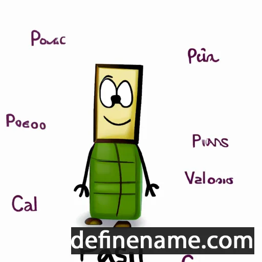 cartoon of the name Pascal