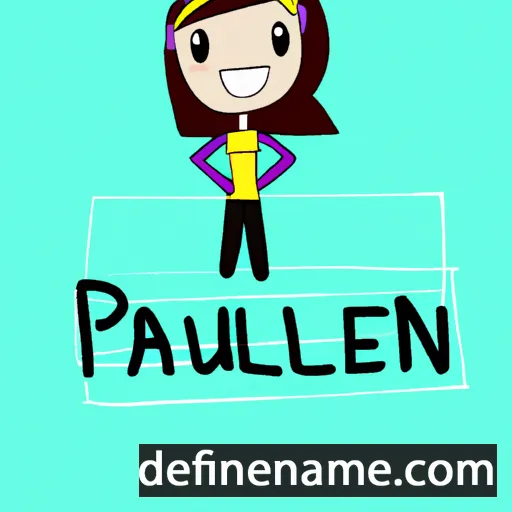 cartoon of the name Pauleen