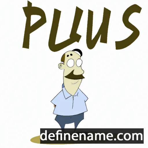 cartoon of the name Pauls