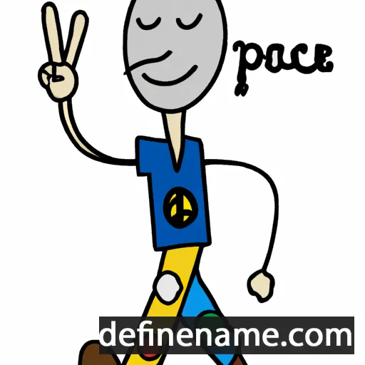 cartoon of the name Peace