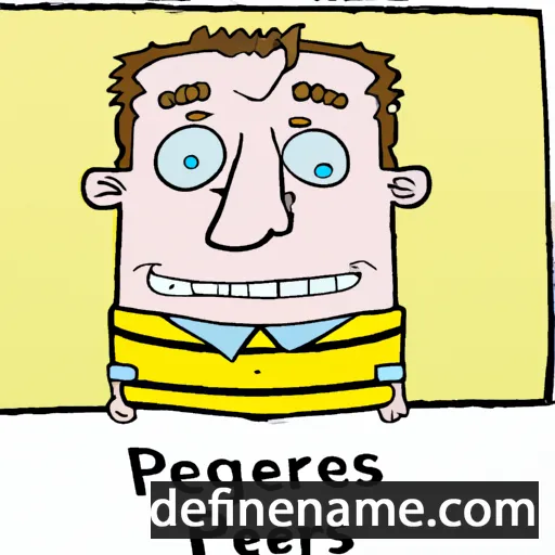 cartoon of the name Peers