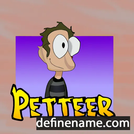 cartoon of the name Peeter