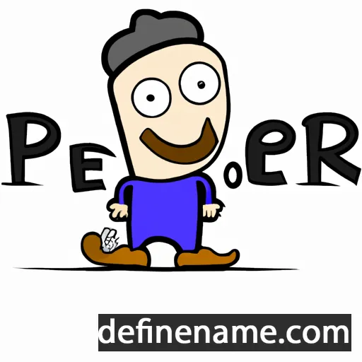 cartoon of the name Pehr