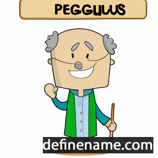 cartoon of the name Pelagius